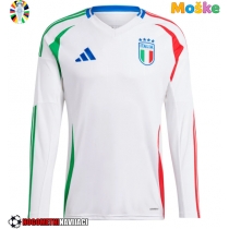 Moške Nogometnih dresov Italija Gostujoči EP 2024 Dolgi rokavi